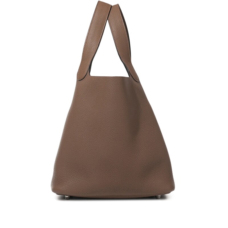 Hermès Beige de Weimar Clemence Picotin Lock 22 Palladium Hardware - Image 2